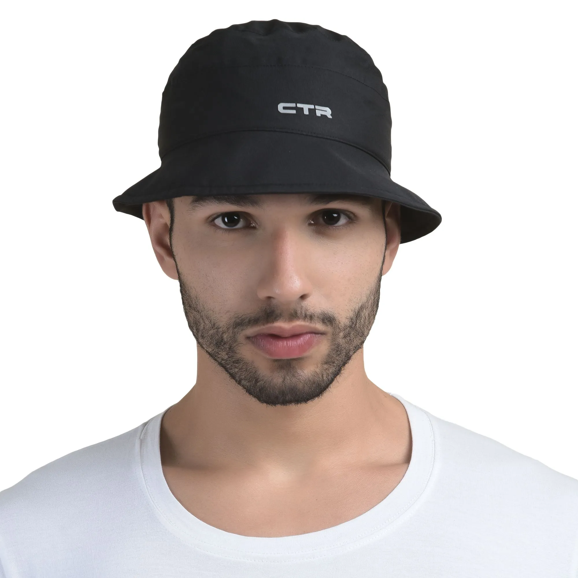 Black unisex bucket hat - Thumbnail 1