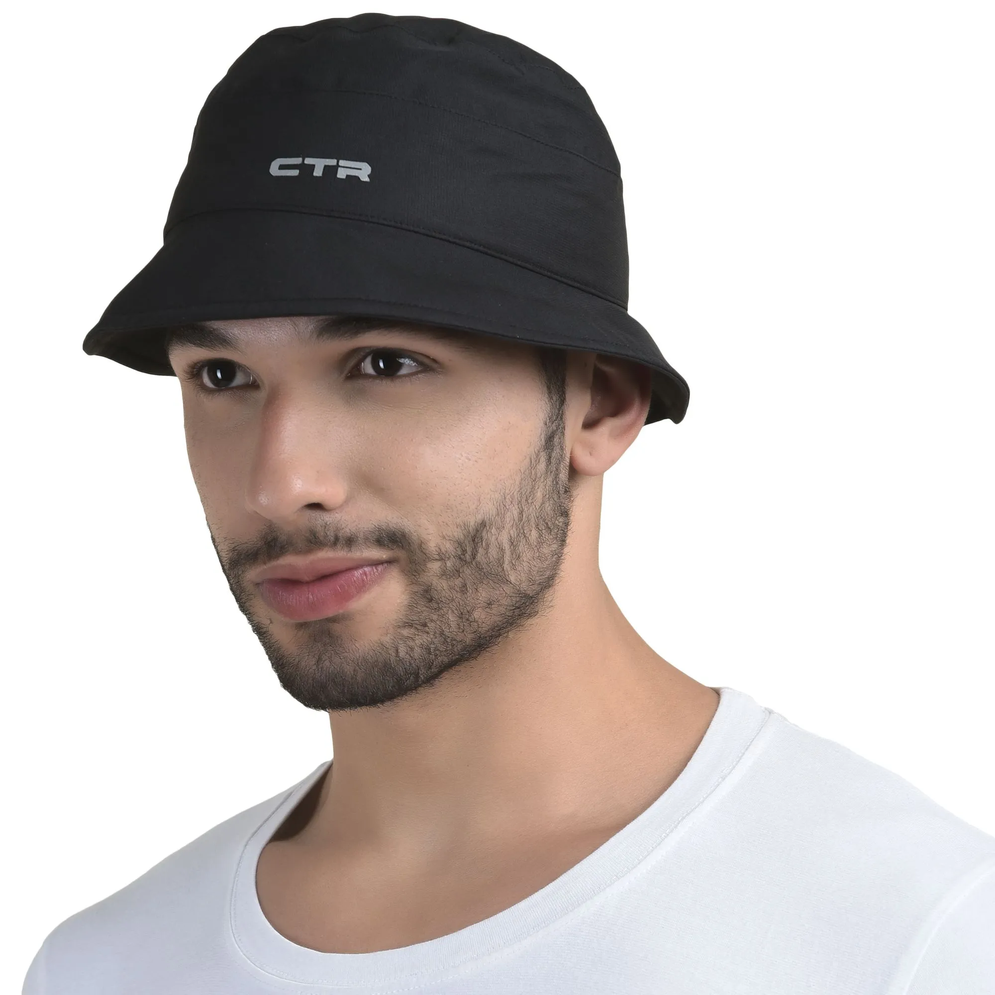 Black unisex bucket hat - Thumbnail 2