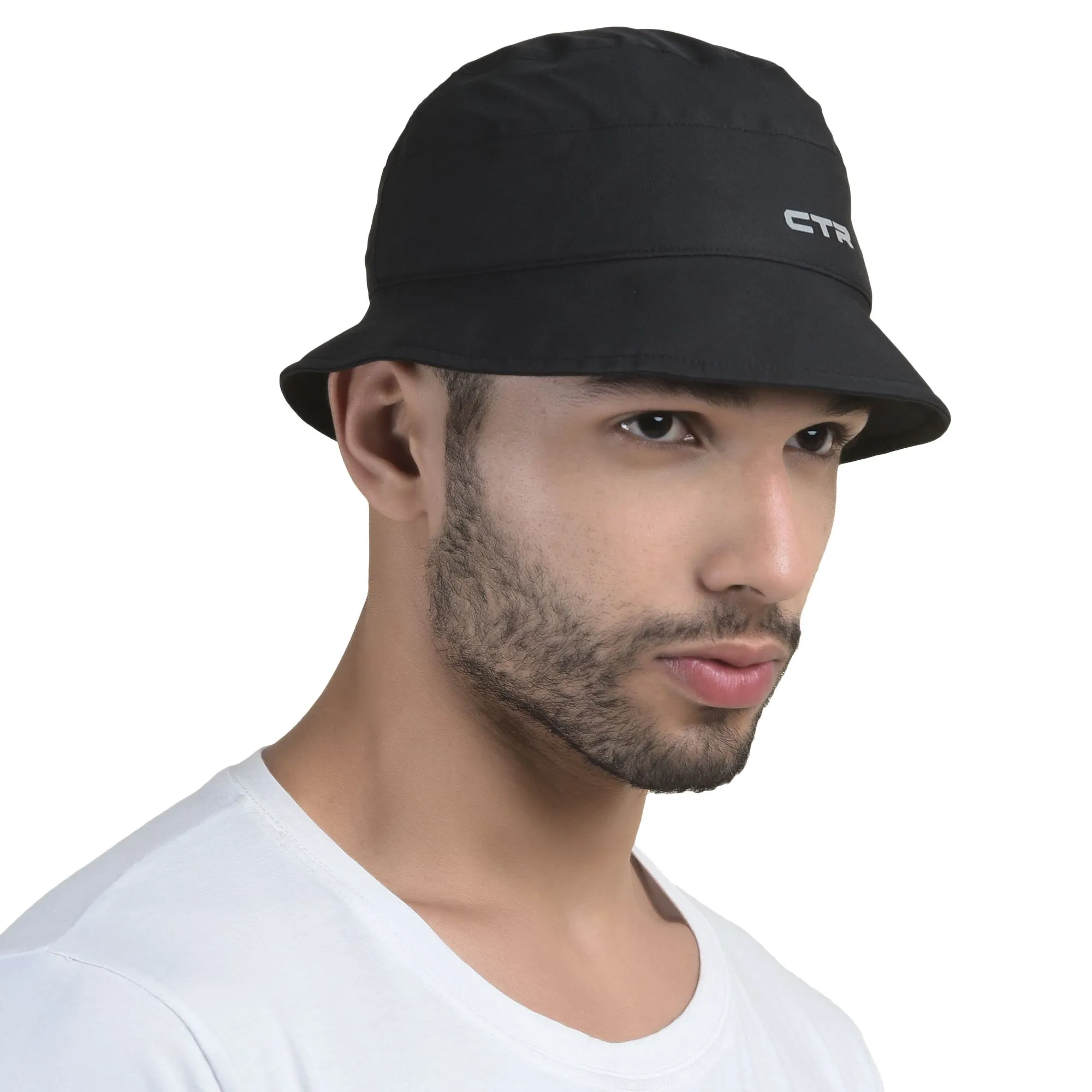 Black unisex bucket hat - Thumbnail 3
